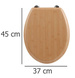 Capac WC MDF, efect bambus, universal