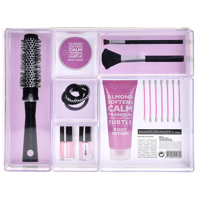 Organizer pentru cosmetice, accesorii, bijuterii - 6 compartimente