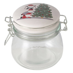 Borcan cu capac din porțelan MONTI, 450 ml