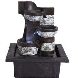 Fântână de interior, decorare, iluminare LED, 21,5 x 19 x 26 cm