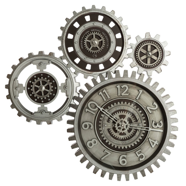 Ceas de perete, 4 știfturi dințate, Ø 58 cm