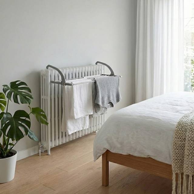 Uscător de rufe pentru calorifer sau balcon, 41–104 cm, HENG