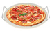 Piatră pentru coacerea pizzei, pâinii + suport metalic pentru servire