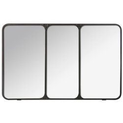 Oglindă triplă în cadru metalic, oglindă decorativă în stil modern - 45 x 70,5 cm, Atmosphera Créateur d'intérieur