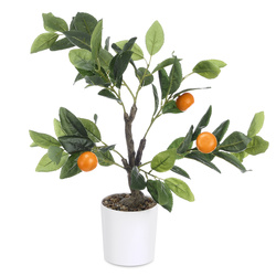 Pom tree decorativ portocaliu, 58 cm