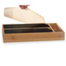 Distribuitor de bucatarie din bambus pentru folie alimentara si aluminiu, 13 x 40 x 7 cm