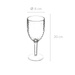 Pahar de vin ESTIVA, plastic, 350 ml