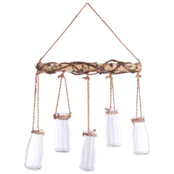 Pandantiv multifuncțional cu felinare de sticlă, decor de perete în stil etno