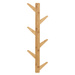 Cuier de perete, din bambus, 6 carlige, 78 cm