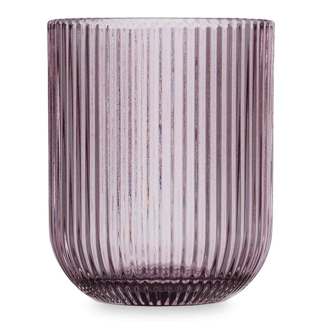 Pahare pentru apa LINES din sticla canelata, set de 6, 270 ml