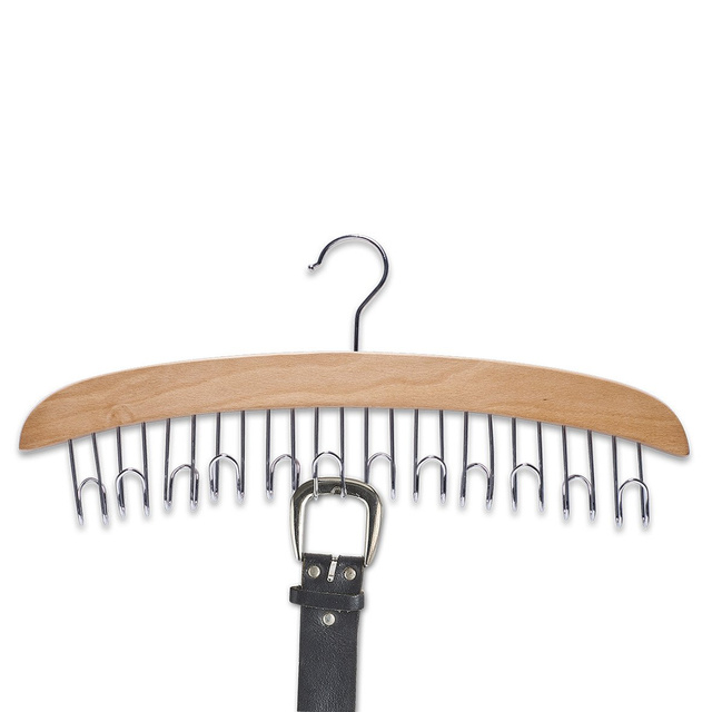 Suport pentru curele, 12 curele, umeraș, ZELLER, alb