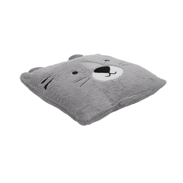 Perna de pluș ANIMAL, cu urechi, 43 x 43 cm