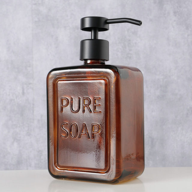 Dozator elegant din sticla PURO, 550 ml