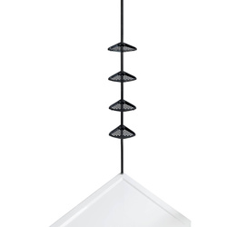 Etajera telescopica Opal, Negru, ALLSTAR