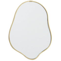 Oglinda in rama  aurie Catteleya,  forma neregulata,  32 x 25 cm