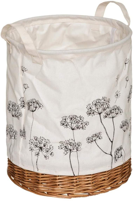 Coșuri de depozitare cu fund din răchită, Ø 22,5 + Ø 25,5 cm