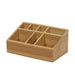 Organizator pentru cosmetice, din bambus, natural, 17 x 10 x 8 cm
