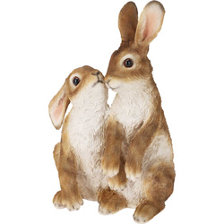 Figurină de grădină cu iepurași, 18 x 14 x 28 cm