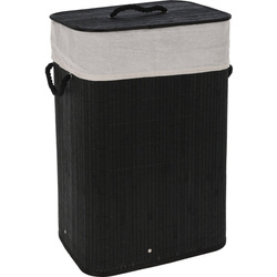 Cos de rufe din bambus cu capac