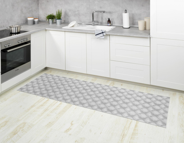 Covoras antiderapant FLOW, 65 x 200 cm, gri, WENKO