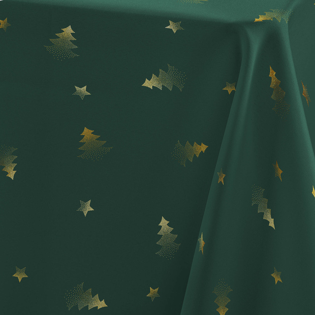 Fata de masa rezistenta la pete cu model auriu, SAPIN