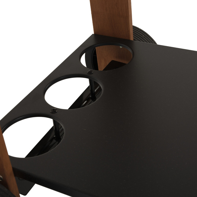 Gratar de gradina cu raft din lemn, BBQ