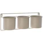 Ghivece de flori agățate pe perete în stil mansardă, 3 bucati