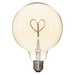Bec decorativ HEART, LED, G125