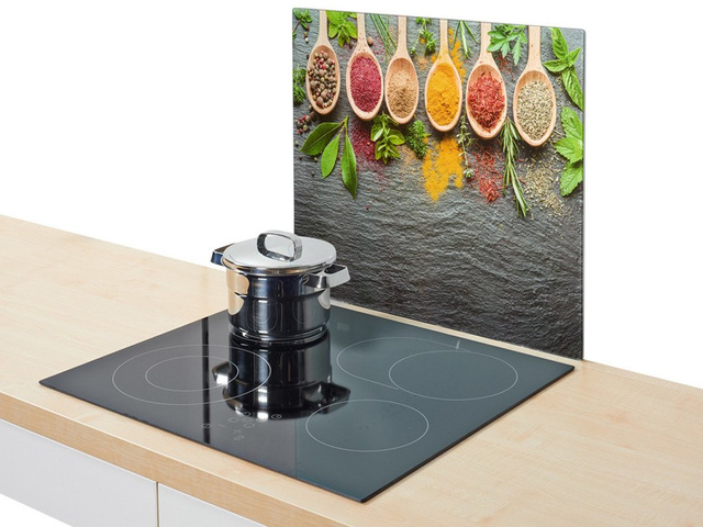 Placă de protecție din sticlă pentru aragaz – mare, ZELLER, model 2