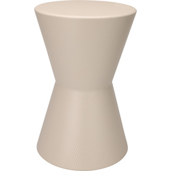 Meseu lateral pentru canapeaua tip totem TOME, Ø 29 x 45 cm, crem.