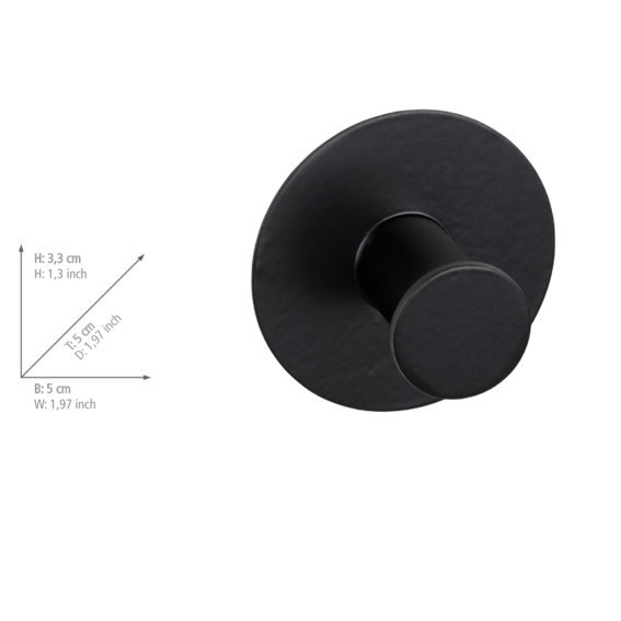 Cuier de perete din oțel inoxidabil, Celano, WENKO