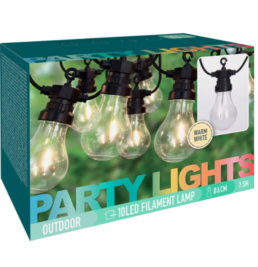 Ghirlanda festivă cu 10 becuri LED