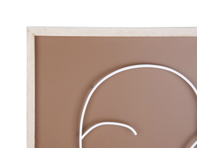 Decor de perete cu motiv metalic al feței, ART LINE