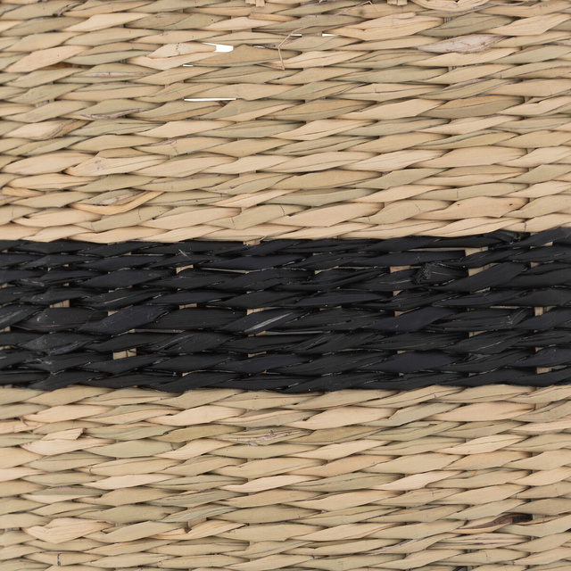 Set ghivece de flori din paie tesute, 2 buc.