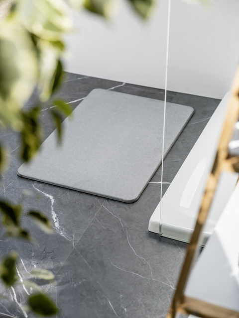 Covor de baie SIMI, 60 x 39 cm, gri, WENKO