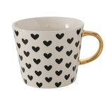 Cana din portelan cu maner auriu, FAYETTE