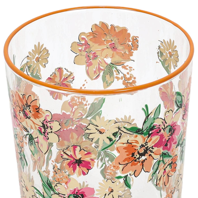 Pahar mare cu model floral, 510 ml