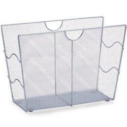 Suport metalic pentru ziare, coș pentru ziare, ZELLER, gri