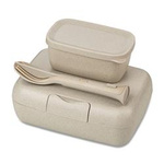  Cutie de prânz cu compartimente CANDY READY + set de tacâmuri, 4 elemente, KOZIOL