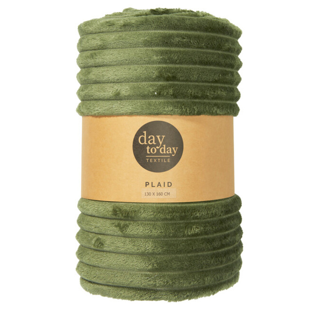 Pătură din flanel 160 x 130 cm, verde