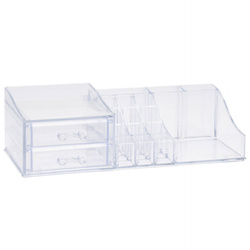Organizator pentru cosmetice transparent, 30 x 13 x 9 cm