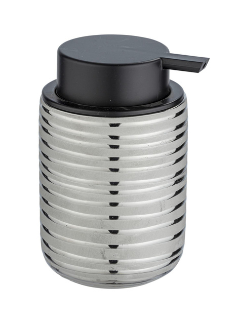Distribuitor de sapun lichid VILALBA, ceramic, argintiu, 280 ml, Wenko