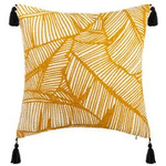 Fata de perna decorativa, cu ciucuri TROPIK, 40 x 40 cm