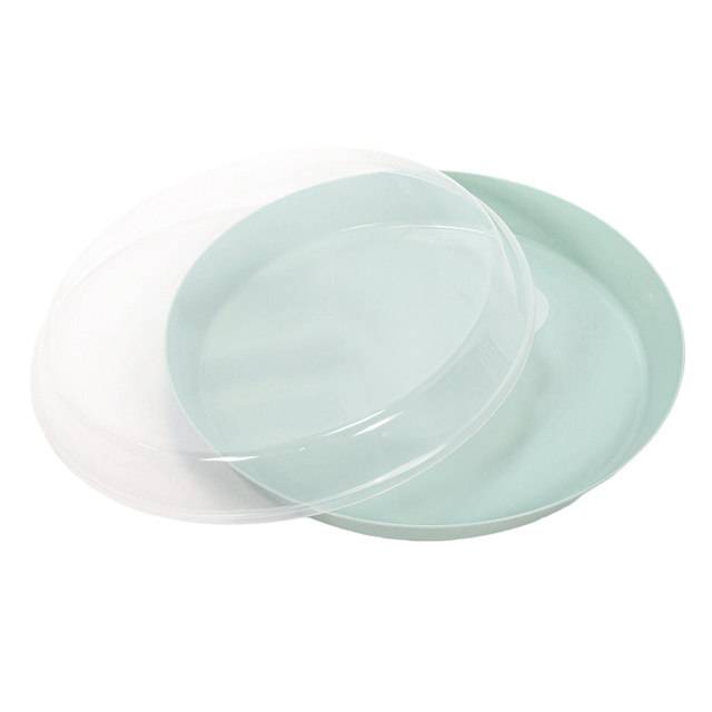 Tava din plastic cu capac, Ø 35,5 x 8,5 cm