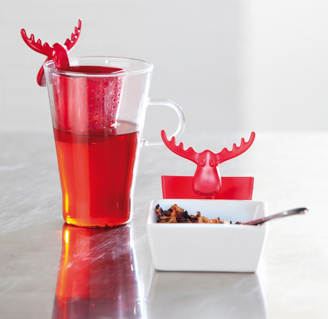 Infuzor de ceai RUDOLF, KOZIOL, albastru organic