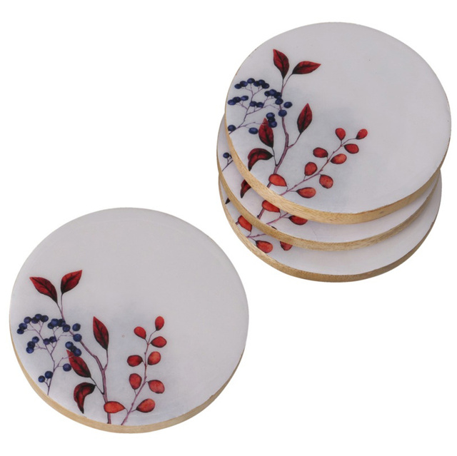 Coaster pahare Brinja, lemn de mango, Ø 10 cm