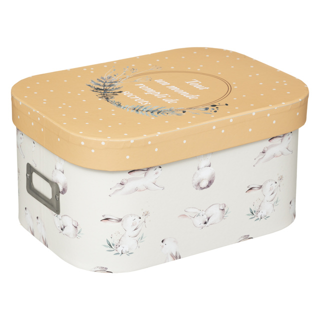 Set 3 cutii decorative cu capac Forest Friends