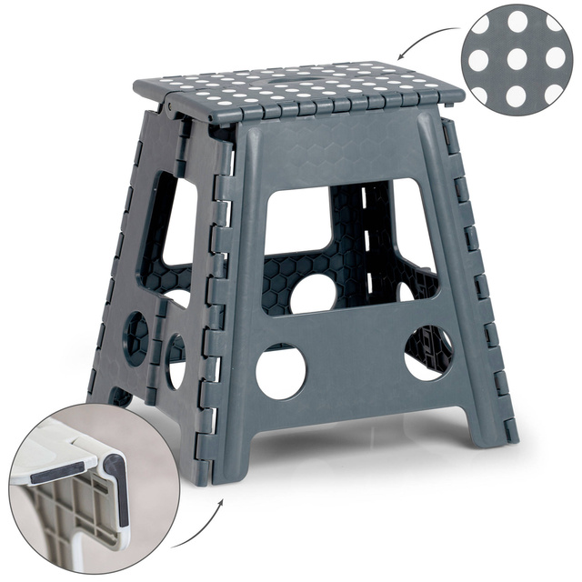 Scaun pliabil antiderapant, 38,5 x 31,5 x 39 cm, ZELLER