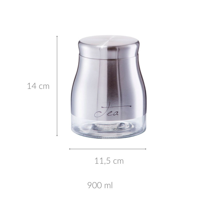 Recipient din sticlă pentru ceai „Tea”, 900 ml, oțel inoxidabil, ZELLER