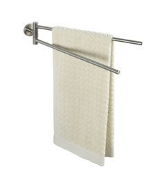 Suport dublu pentru prosoape BOSIO MATT, suport - oțel inoxidabil, WENKO